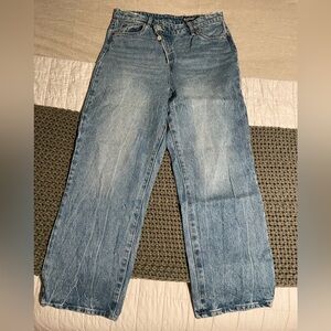 Cross Waist BlankNYC Straight Jeans